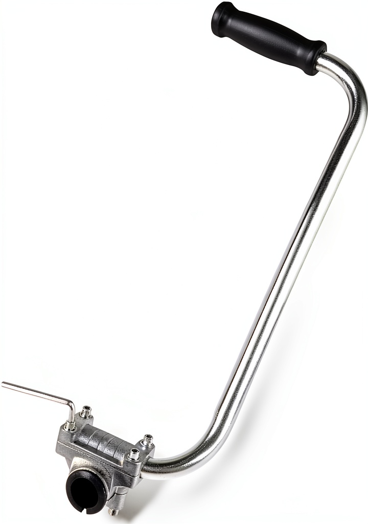 Sawowkuya trimmer handle attached to a weed eater in a garden setting