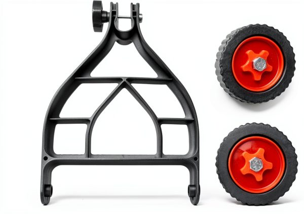 Sunisfa Mower Support Wheel Sturdy Metal Adjustable Design-7