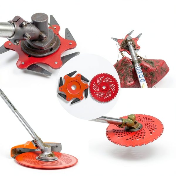Weed Trimmer Blade LIUYIED Steel 6Blade Attachment-5