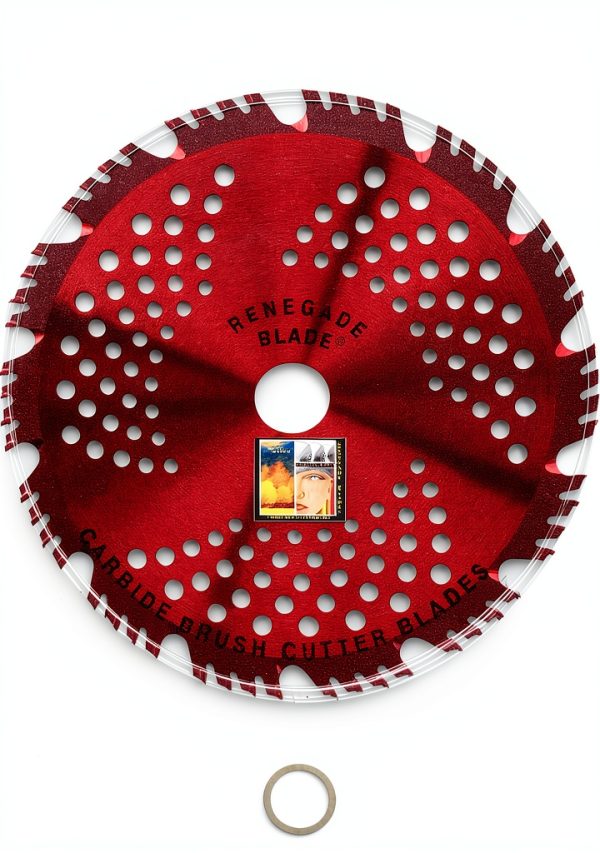 Renegade Blade Carbide Trimmer Blade 8 Inch 56 Teeth Red-0