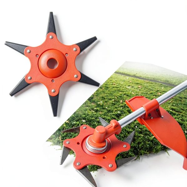 Weed Trimmer Blade LIUYIED Steel 6Blade Attachment-3