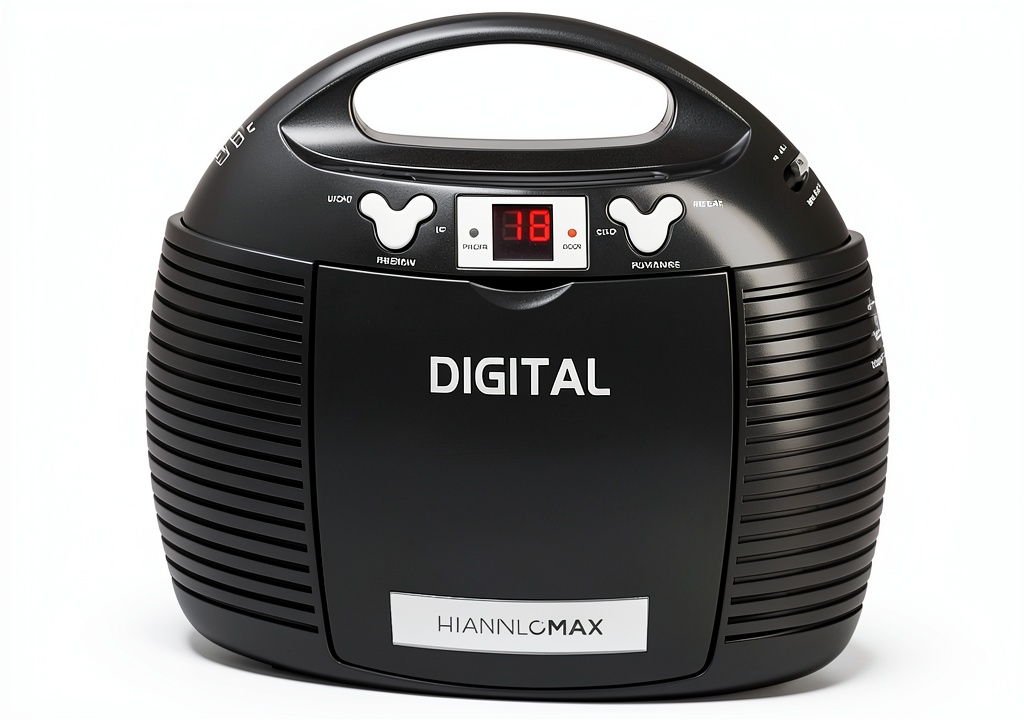 Portable CD player with AM/FM radio and AUX connectivity