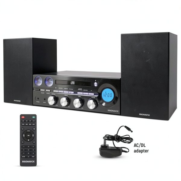 Magnavox Stereo Shelf System 50W RMS CD Player-2