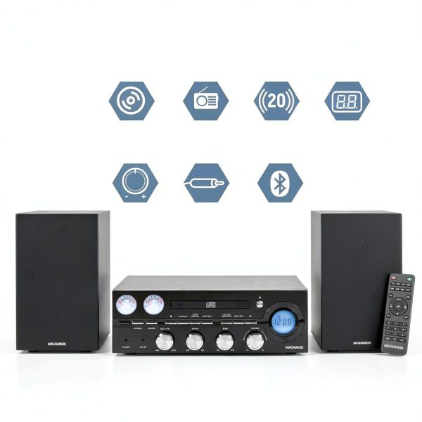 Magnavox Stereo Shelf System 50W RMS CD Player-1