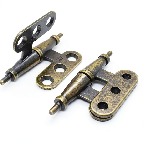 Mini Hinge Antique Cabinet Hinge Green Bronze by LutumE-2
