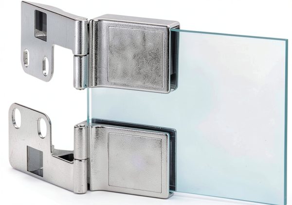 Frameless Shower Door Hinges by AthuAh Stainless Steel Butt Hinge Set-0