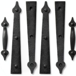 6Pcs Magnetic Garage Door Hardware Kit, Decorative Garage Door Hinge Handle, Used for Metal Door, Wooden Door and Other Hinges-0