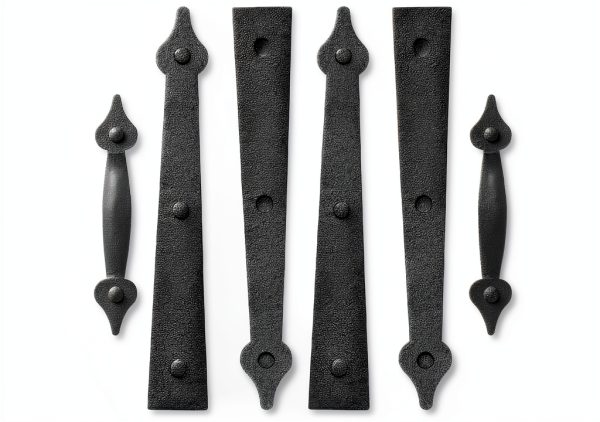6Pcs Magnetic Garage Door Hardware Kit, Decorative Garage Door Hinge Handle, Used for Metal Door, Wooden Door and Other Hinges-0