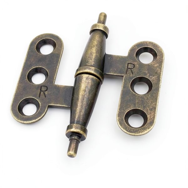 Mini Hinge Antique Cabinet Hinge Green Bronze by LutumE-1