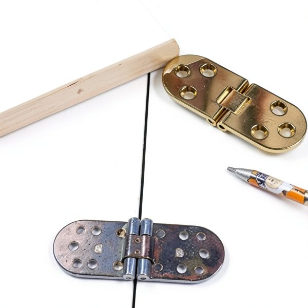 Door Hinges CekoCk 180 Degree Butt Hinge Gold Finish Heavy Duty-1
