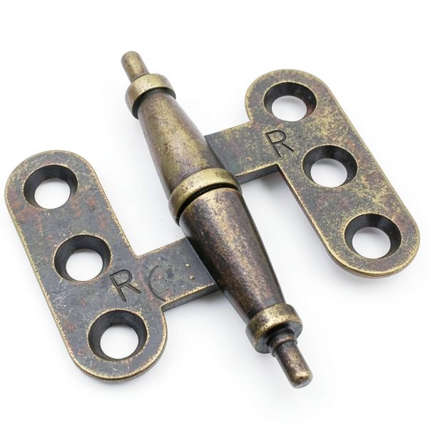 Mini Hinge Antique Cabinet Hinge Green Bronze by LutumE-5