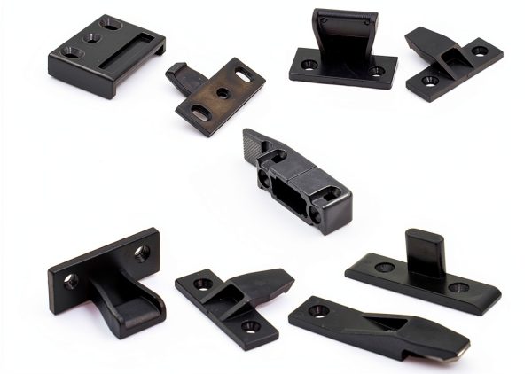 Hinges GEBBEM Plastic Corner Brace Butt Hasp Latch 4pcs Color E-6