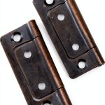 Hinges GEBBEM 2" Iron Butt Hinge Set 135° Open Antique Copper with-0