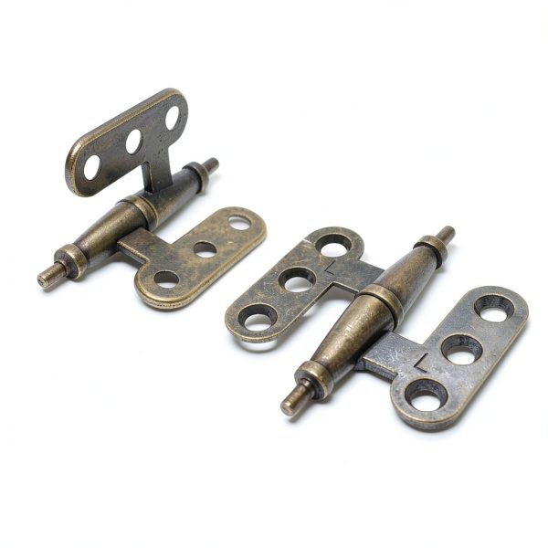 Mini Hinge Antique Cabinet Hinge Green Bronze by LutumE-4