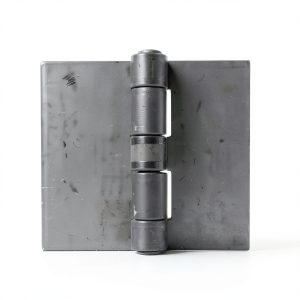 Hinge Outlet Weldable 4 Inch Square Butt Hinges Bright Steel 2 Pack-0