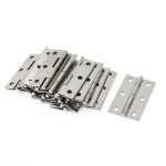 uxcell 2.2in Long 6 Mounting Holes Stainless Steel Butt Hinges 20pcs-0