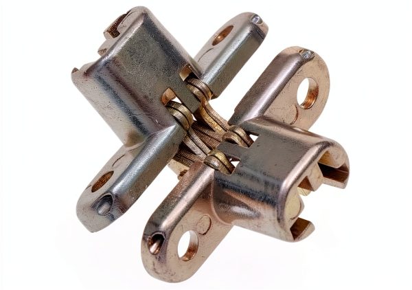 Door Hinges CekoCk Invisible Concealed Butt Hinge Set 2pcs Zinc Alloy-2