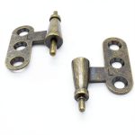 Mini Hinge Antique Cabinet Hinge Green Bronze by LutumE-0
