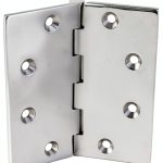 Stainless Flush Mount Butt Hinge by White Water 4" x 4" Polished-0