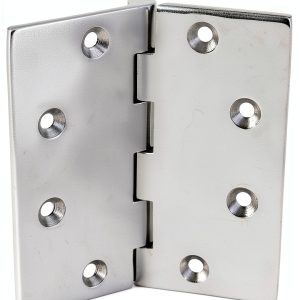 Stainless Flush Mount Butt Hinge by White Water 4" x 4" Polished-0
