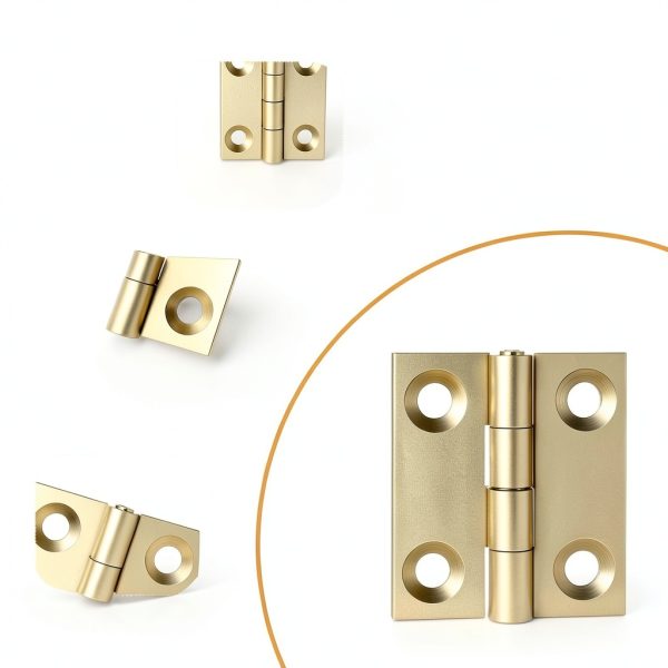 Small Hinges 10 Set Mini Brass Gold Butt Hinges by Thinp 1 Inch-6