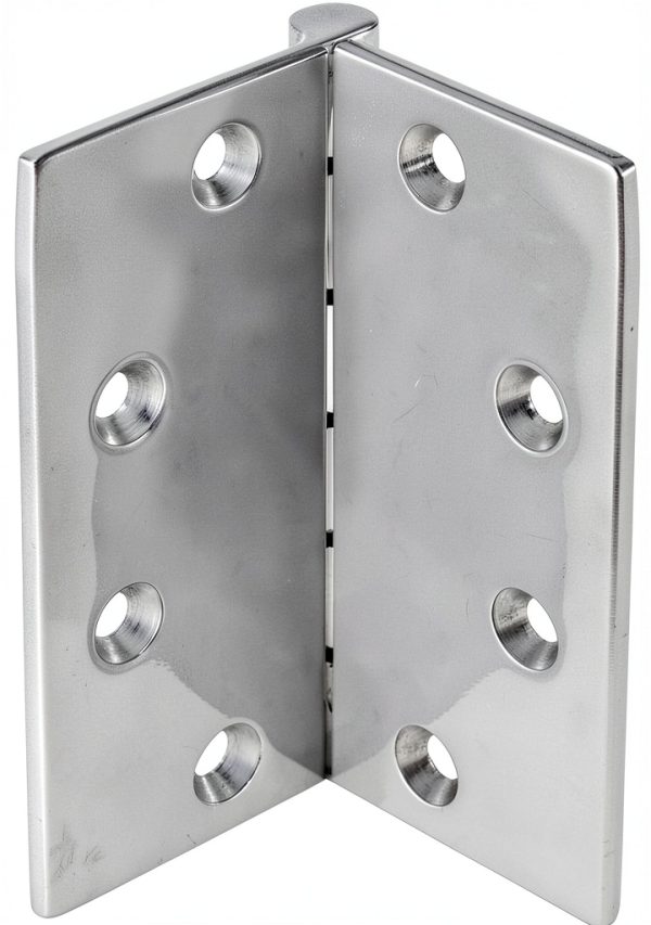 Stainless Flush Mount Butt Hinge by White Water 4" x 4" Polished-1