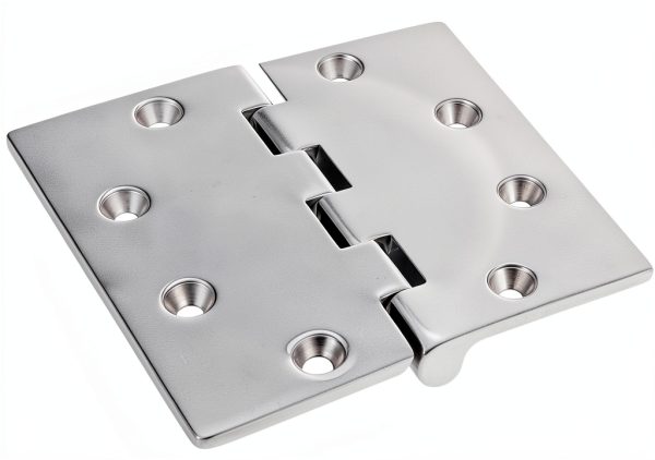 Stainless Flush Mount Butt Hinge by White Water 4" x 4" Polished-3