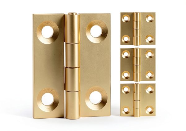 Small Hinges 10 Set Mini Brass Gold Butt Hinges by Thinp 1 Inch-0